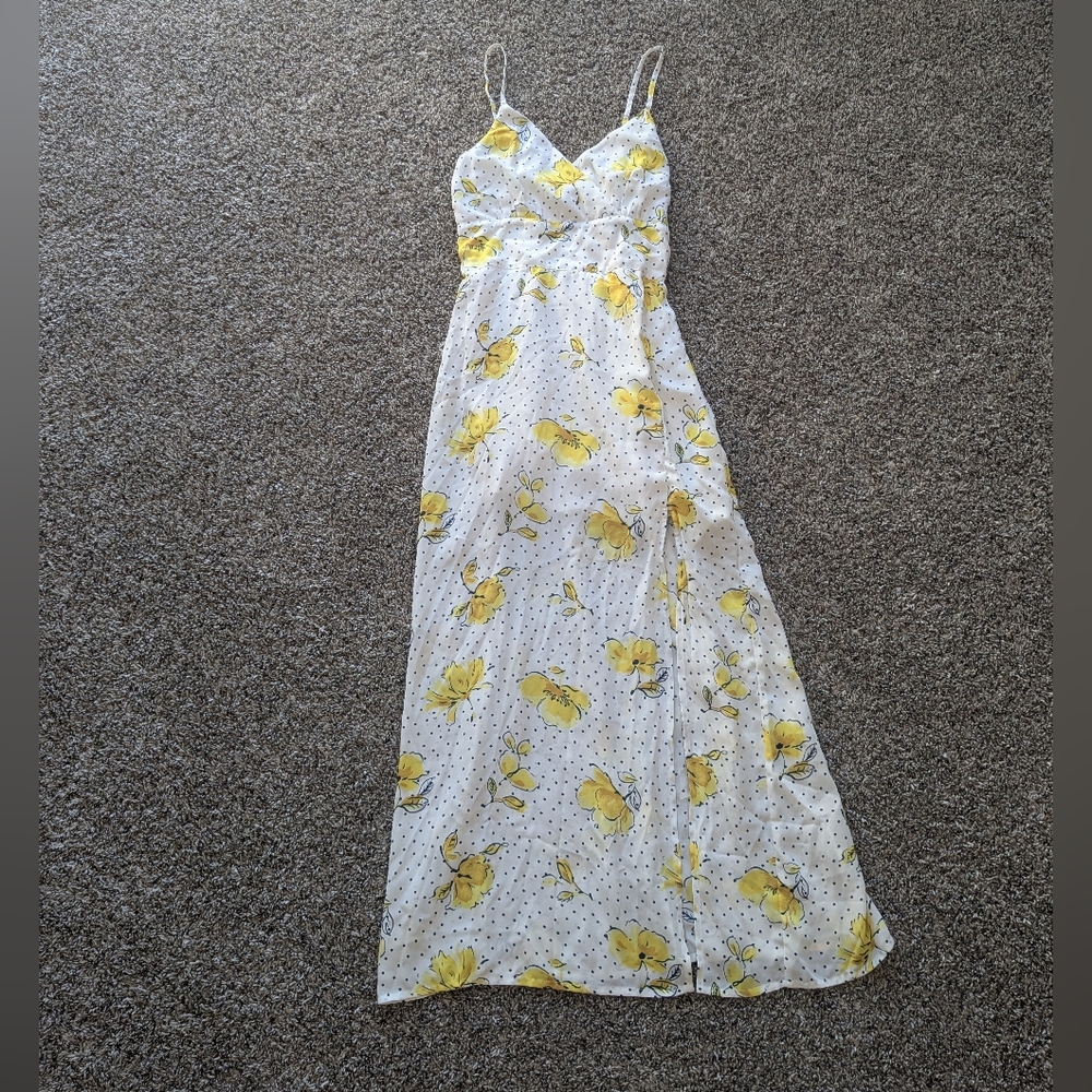 Abercrombie And Fitch Floral Maxi Sundress Spaghetti Strap Size XS